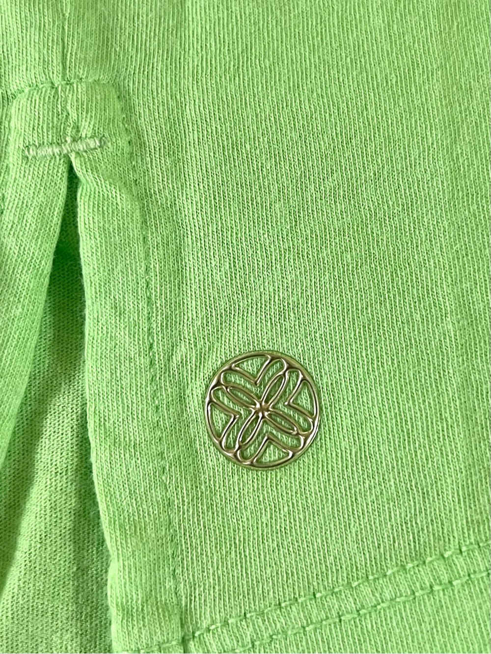 NWOT- Lilly Pulitzer Lime Green Etta V- Neck Tee. - Picture 8 of 10
